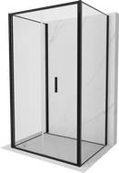 Mexen Exo-F 3S skládací sprchový kout 3-stěnný 100 x 90 cm, transparentní, černý - 816-100-090-70-00-3S