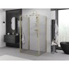 Mexen Exo-3S sprchový kout 3-stěnný výklopný 95 x 90 cm, transparentní, zlatý - 817-095-090-50-00-3S