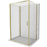Mexen Exo-B 3S sprchový kout 3-stěnný otevírací 85 x 120 cm, transparentní, zlatý - 817-085-120-50-00-3S