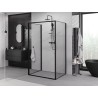 Mexen Exo-B 3S sprchový kout 3-stranný otevírací 95 x 120 cm, transparentní, černý - 817-095-120-70-00-3S