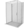 Mexen Exo-R 3S sprchový kout 3-stěnný otočný 110 x 80 cm, transparentní, chrom - 819-110-080-01-00-3S