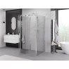 Mexen Exo-R 3S sprchový kout 3-stěnný otočný 95 x 95 cm, transparentní, chrom - 819-095-095-01-00-3S