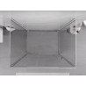Mexen Exo-R 3S 3-stěnná sprchová kabina s křídlovými dveřmi 125 x 95 cm, transparentní, chrom - 819-125-095-01-00-3S