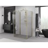 Mexen Exo-R 3S sprchový kout 3-stěnný s otvíracími dveřmi 115 x 95 cm, čirý, zlatý - 819-115-095-50-00-3S