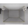 Mexen Exo-3S sprchový kout 3-stěnný otočný 135 x 110 cm, transparentní, zlatý - 819-135-110-50-00-3S