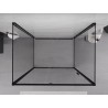 Mexen Exo-R 3S sprchový kout 3-stranný otevírací 120 x 85 cm, transparentní, černý - 819-120-085-70-00-3S