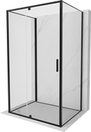 Mexen Exo-3S sprchový kout 3-stěnný s otevíracími dveřmi 150 x 120 cm, transparentní, černý - 819-150-120-70-00-3S