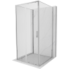 Mexen Exo-S 3S sprchový kout 3-stěnný posuvný 95 x 95 cm, transparentní, chrom - 8151-095-095-01-00-3S