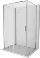 Mexen Exo-3S 3-stěnný posuvný sprchový kout 145 x 100 cm, průhledný, chrom - 8151-145-100-01-00-3S