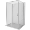 Mexen Exo-S 3S sprchový kout 3-stěnný posuvný 170 x 95 cm, transparentní, chrom - 8151-170-095-01-00-3S
