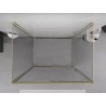 Mexen Exo-S 3S sprchový kout 3-stěnný posuvný 180 x 75 cm, průhledný, zlatý - 8151-180-075-50-00-3S