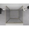 Mexen Exo-S 3S sprchový kout 3-stěnný posuvný 120 x 120 cm, transparentní, zlatý - 8151-120-120-50-00-3S