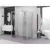 Mexen Exo-S Duo 3S sprchový kout 3-stěnný posuvný 150 x 80 cm, transparentní, chrom - 8152-150-080-01-00-3S
