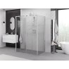 Mexen Exo-3S 3-stěnný posuvný sprchový kout 140 x 85 cm, transparentní, chrom - 8152-140-085-01-00-3S