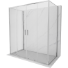 Mexen Exo-3S sprchový kout třístranný posuvný 190 x 100 cm, transparentní, chrom - 8152-190-100-01-00-3S