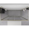 Mexen Exo-S Duo 3S sprchový kout 3stěnný posuvný 180 x 95 cm, transparentní, zlatý - 8152-180-095-50-00-3S