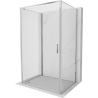 Mexen Exo-BR 3S sprchový kout 3-stěnný otočný 70 x 75 cm, transparentní, chrom - 8181-070-075-01-00-3S