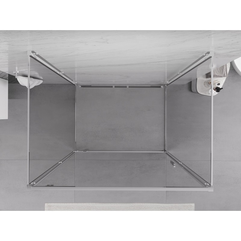 Mexen Exo-3S sprchový kout 3-stěnný výklopný 85 x 110 cm, průhledný, chrom - 8181-085-110-01-00-3S