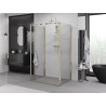 Mexen Exo-BR 3S sprchový kout třístranný vyklápěcí 80 x 85 cm, transparentní, zlatý - 8181-080-085-50-00-3S