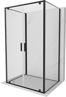 Mexen Exo-3S sprchový kout 3-stěnový výklopný 70 x 85 cm, transparentní, černý - 8182-070-085-70-00-3S