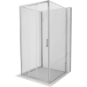 Mexen Exo-3S 3S sprchový kout 3-stěnný posuvný 80 x 80 cm, transparentní, chrom - 8153-080-080-01-00-3S
