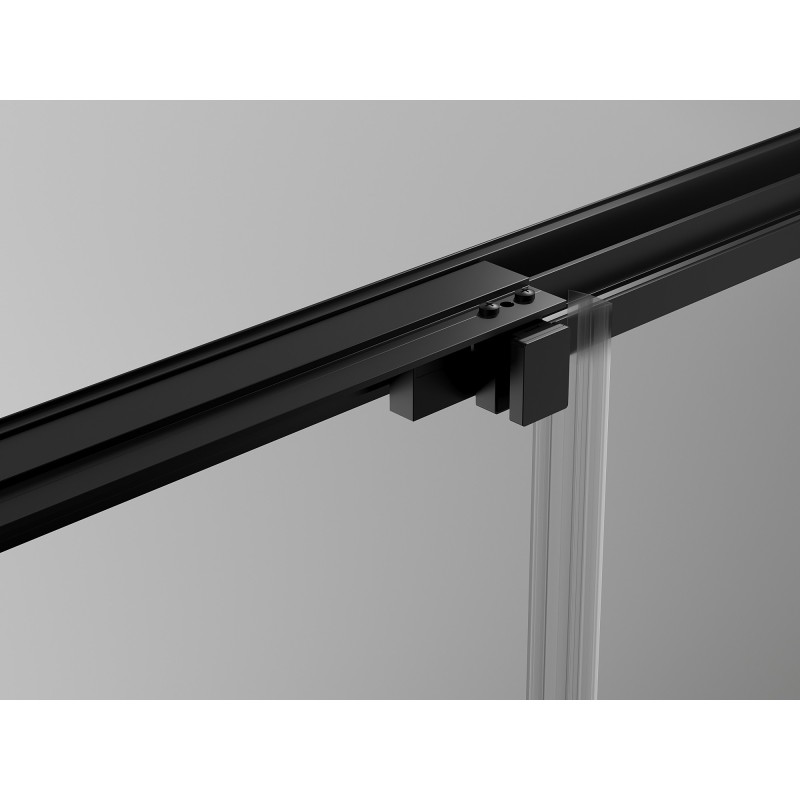 Mexen Exo-3S 3S sprchový kout 3-stěnný posuvný 85 x 90 cm, transparentní, černý - 8153-085-090-70-00-3S