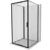 Mexen Exo-3S 3S sprchový kout 3-stěnný posuvný 100 x 100 cm, transparentní, černý - 8153-100-100-70-00-3S