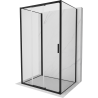 Mexen Exo-3S 3S sprchový kout 3-stěnný posuvný 80 x 85 cm, transparentní, černý - 8153-080-085-70-00-3S