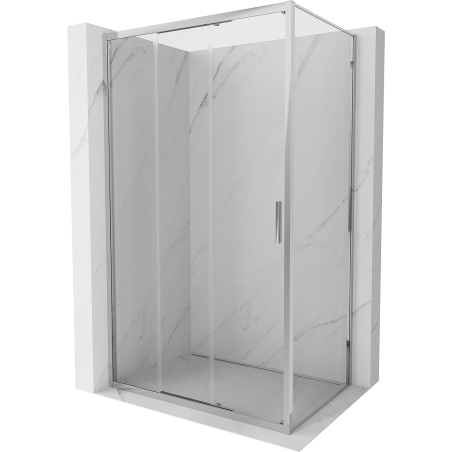 Mexen Exo Posuvný sprchový kout 100 x 85 cm, transparentní, chromovaný - 8153-100-085-01-00