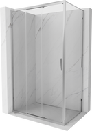 Mexen Exo sprchový kout posuvný 80 x 100 cm, průhledný, chrom - 8153-080-100-01-00