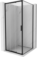 Mexen Exo posuvná sprchová kabina 85 x 85 cm, transparentní, černá - 8153-085-085-70-00