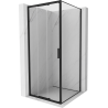 Mexen Exo-3S posuvná sprchová kabina 90 x 90 cm, transparentní, černá - 8153-090-090-70-00