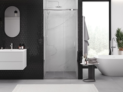 Mexen Exo-3S posuvné sprchové dveře 75 cm, transparentní, chrom - 8153-075-000-01-00