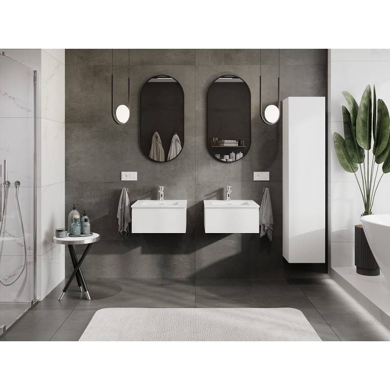 Mexen Orio koupelnová skříňka 50 cm s umyvadlem Otis, 1 zásuvka, bílá matná - 91A10-05023-1-BF01-W18M01