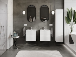 Mexen Orio koupelnová skříňka 50 cm s umyvadlem Vela, 2 zásuvky, bílá mat - 91A10-05047-2-BFF01-W23M01