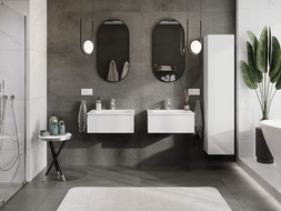 Mexen Orio koupelnová skříňka 60 cm s umyvadlem Vela, 1 zásuvka, bílý lesk - 91A10-06023-1-BF00-W23M00