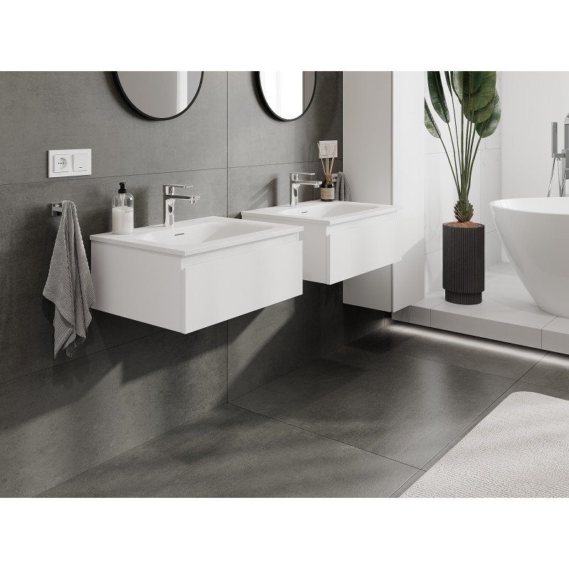 Mexen Orio koupelnová skříňka 60 cm s umyvadlem Vela, 1 zásuvka, bílá mat - 91A10-06023-1-BF01-W23M01