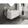 Mexen Orio koupelnová skříňka 100 cm s umyvadlem Vela, 2 zásuvky, bílý lesk - 91A10-10047-2-BFF00-W23M00