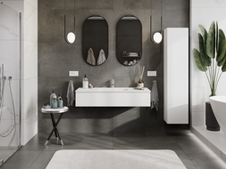 Mexen Orio koupelnová skříňka 120 cm s umyvadlem Otis, 1 zásuvka, bílá mat - 91A10-12023-1-BF01-W18M01