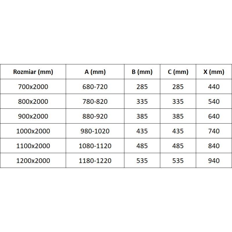Mexen Exo dvoukřídlé otevírací sprchové dveře 100 cm, transparentní, zlaté - 8182-100-000-50-00