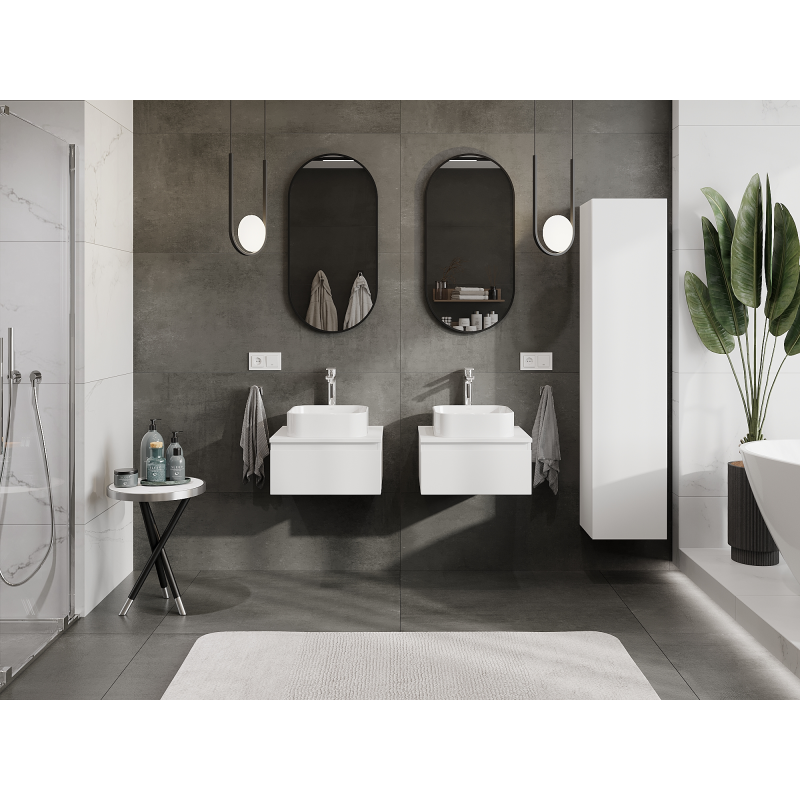 Mexen Orio koupelnová skříňka pod umyvadlo 50 cm, 1 zásuvka, matná bílá- 91A10-05023-1-BF01