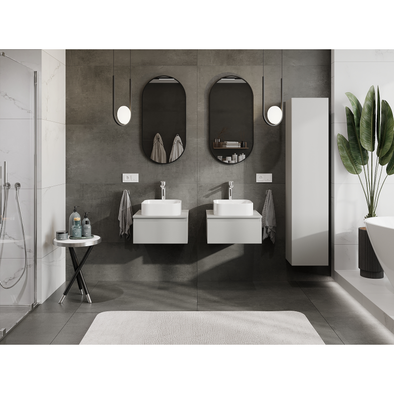 Mexen Orio koupelnová skříňka pod umyvadlo 50 cm, 1 zásuvka, šedá mat - 91A10-05023-1-BF62