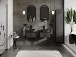 Mexen Orio koupelnová skříňka pod umyvadlo 50 cm, 1 zásuvka, černý mat - 91A10-05023-1-BF71