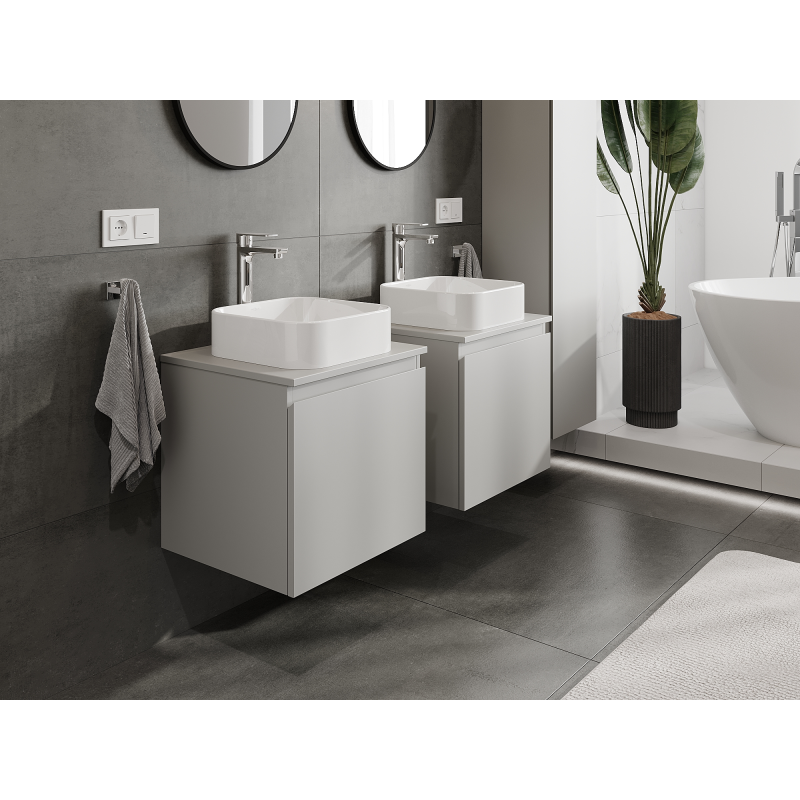 Mexen Orio koupelnová skříňka pod umyvadlo 50 cm, 1 zásuvka, šedá matná - 91A10-05047-1-BF62