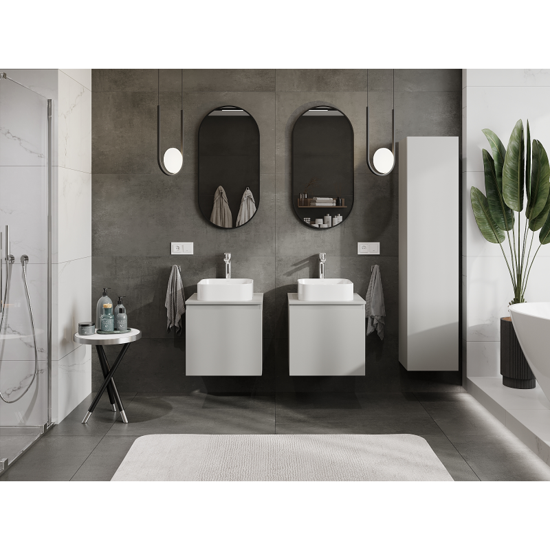 Mexen Orio koupelnová skříňka pod umyvadlo 50 cm, 1 zásuvka, šedá matná - 91A10-05047-1-BF62