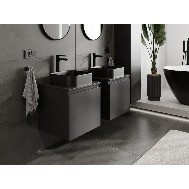 Mexen Orio skříňka pod umyvadlo 50 cm, 1 zásuvka, černá mat - 91A10-05047-1-BF71