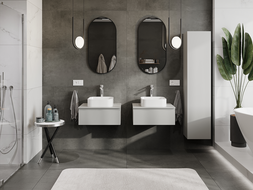 Mexen Orio koupelnová skříňka pod umyvadlo 60 cm, 1 zásuvka, šedá mat - 91A10-06023-1-BF62