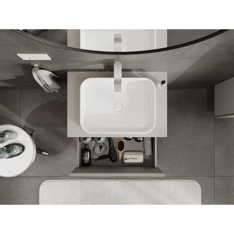 Mexen Orio koupelnová skříňka pod umyvadlo 70 cm, 1 zásuvka, šedá mat - 91A10-07047-1-BF62