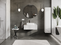 Mexen Orio koupelnová skříňka pod umyvadlo 80 cm, 1 zásuvka, bílý lesk - 91A10-08023-1-BF00