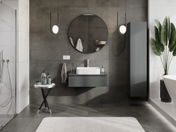 Mexen Orio koupelnová skříňka pod umyvadlo 80 cm, 1 zásuvka, grafit mat - 91A10-08023-1-BF66